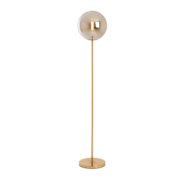 Light & Living vloerlamp Ø30x160 cm medina glas smoke+goud 2882975 large