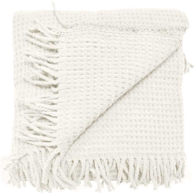 Unique Living plaid selien 150x200cm dove white 2060841 large