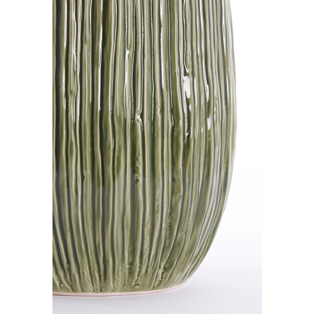 Light & Living vaas deco Ø30,5x65 cm kopra keramiek donker 2883423 large
