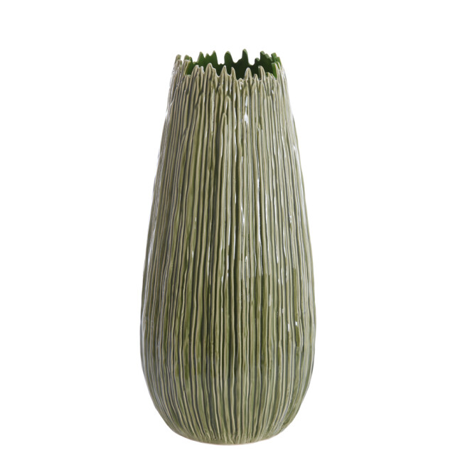 Light & Living vaas deco Ø30,5x65 cm kopra keramiek donker 2883423 large