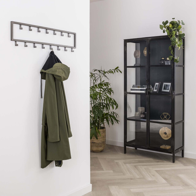 Hoyz Hoyz kapstok industrieel met 15 haken - wandkapstok 80cm 2061525 large