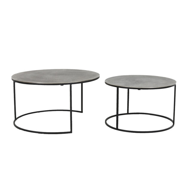 Light & Living salontafel rengo set van 2 76x76x41cm - 2394303 large