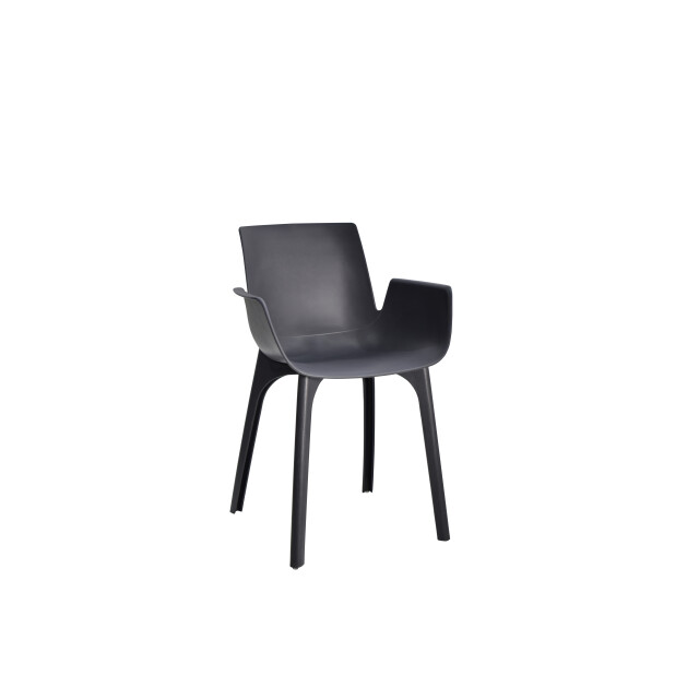 SenS-Line jasmine tuinstoel kunststof set van 4 antraciet 2853635 large