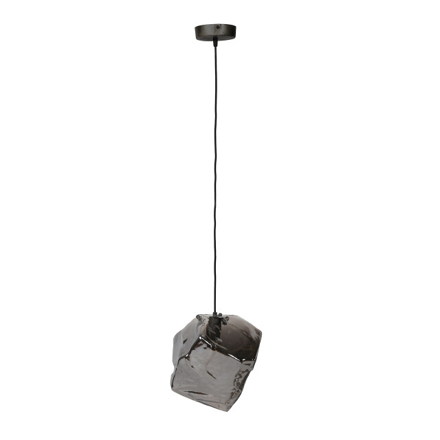Hoyz Hoyz hanglamp rock chromed 1 lamp /zwart industrieel 2061258 large