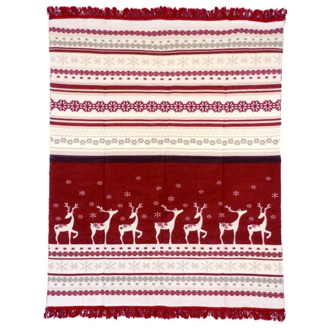 Unique Living | plaid rudolf 150x200cm red 2060804 large