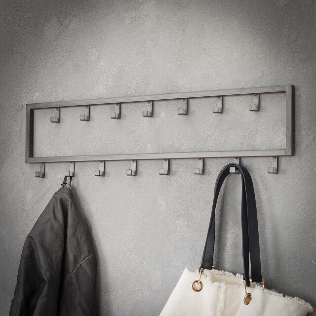 Hoyz Hoyz kapstok industrieel met 15 haken - wandkapstok 80cm 2061525 large