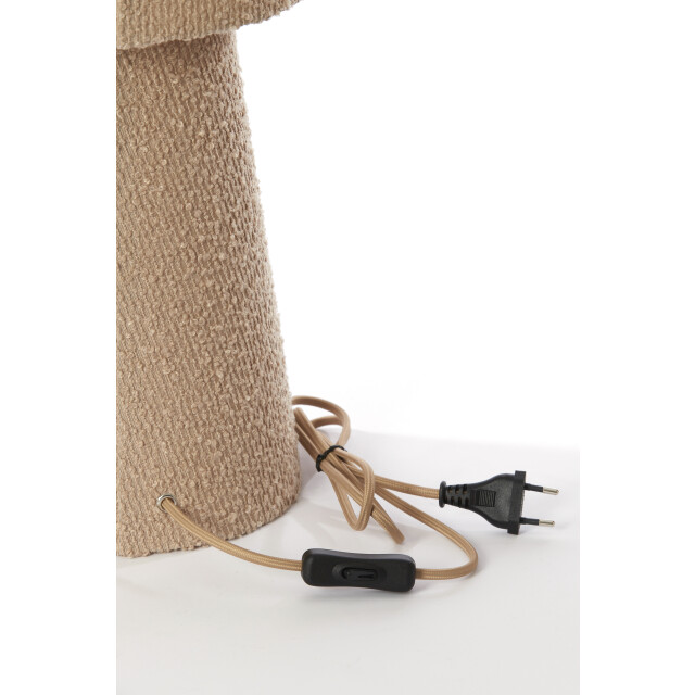 Light & Living tafellamp Ø20x57,5 cm micky bouclé zand 2882941 large