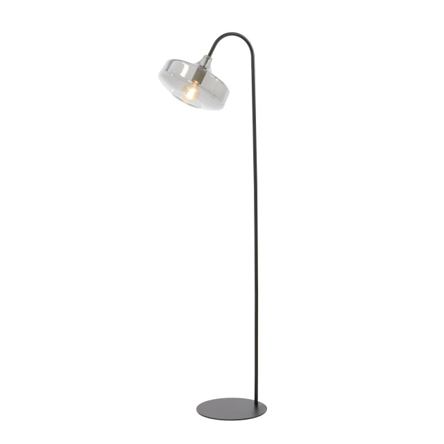 Light & Living vloerlamp 45x29,5x160 cm solna mat +smoke glas 2883003 large