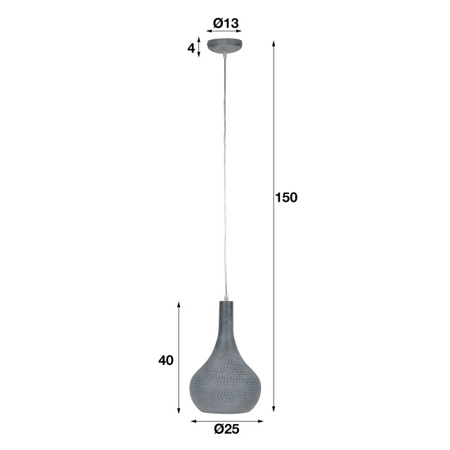 Hoyz Hoyz hanglamp industriële kegel hanglamp transparant 2061404 large