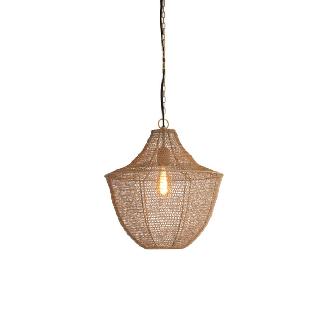 Light & Living hanglamp Ø40x44 cm sharika mat beige 2883251 large