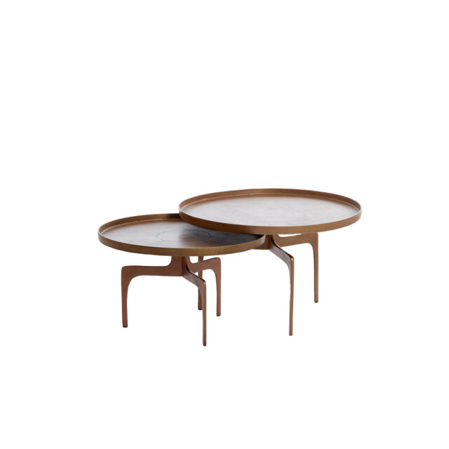 Light & Living salontafel pano set van 2 75x75x44cm - 2394332 large