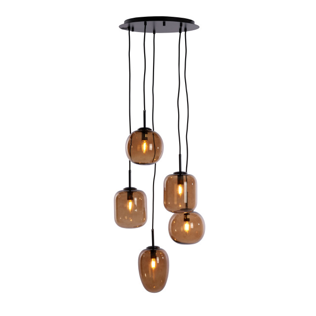 Light & Living hanglamp 5l Ø45x23 cm mezza glas 2883141 large