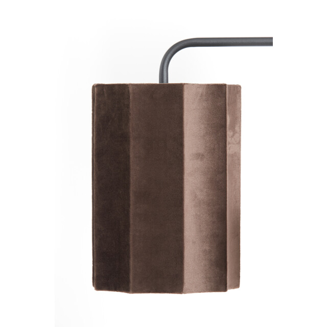 Light & Living hanglamp 3l Ø48x25 cm edisa velvet donker +mat zwart 2883137 large