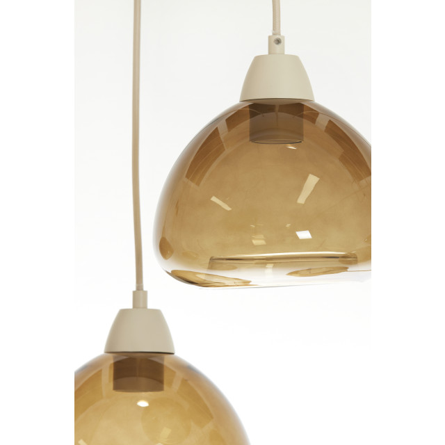 Light & Living hanglamp 10l 120x19x14 cm bisho glas +zand 2883626 large