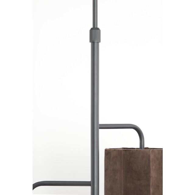 Light & Living hanglamp 3l Ø48x25 cm edisa velvet donker +mat zwart 2883137 large