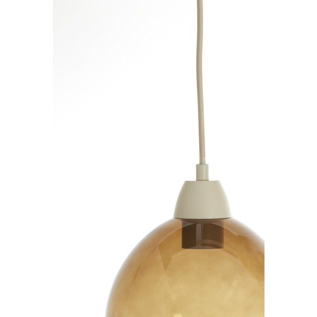 Light & Living hanglamp 10l 120x19x14 cm bisho glas +zand 2883626 large