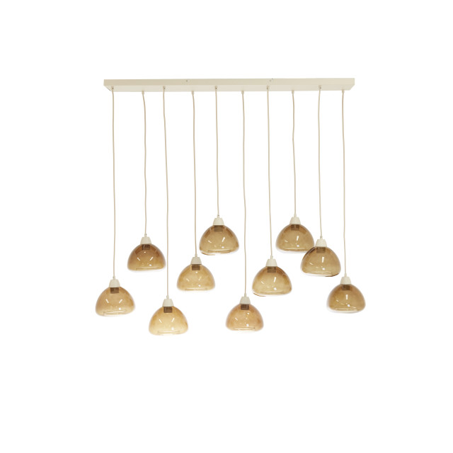 Light & Living hanglamp 10l 120x19x14 cm bisho glas +zand 2883626 large