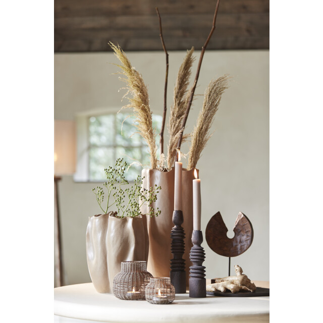 Light & Living vaas deco 28x27,5x36,5 cm sanguli keramiek bruin 2883344 large