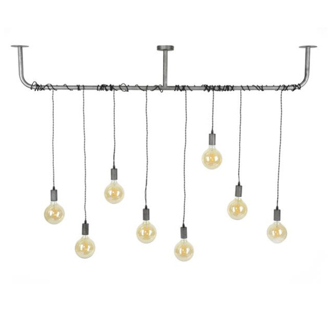 Hoyz Hoyz hanglamp 8 armatuur punten metaal gewikkeld diverse hoogte 2061366 large