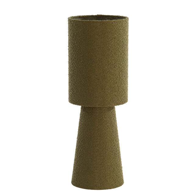 Light & Living tafellamp Ø20x57,5 cm micky bouclé olijf 2882940 large