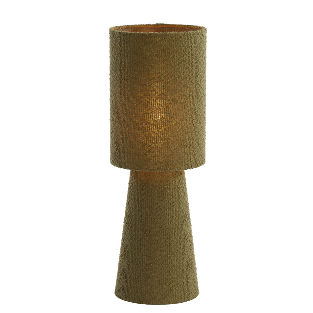 Light & Living tafellamp Ø20x57,5 cm micky bouclé olijf 2882940 large