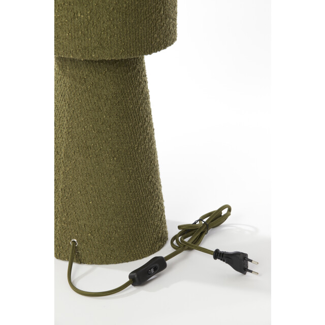 Light & Living tafellamp Ø20x57,5 cm micky bouclé olijf 2882940 large