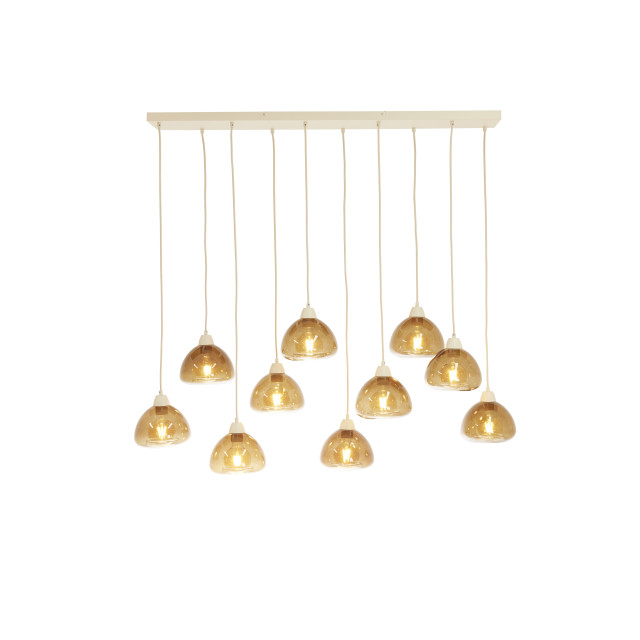 Light & Living hanglamp 10l 120x19x14 cm bisho glas +zand 2883626 large