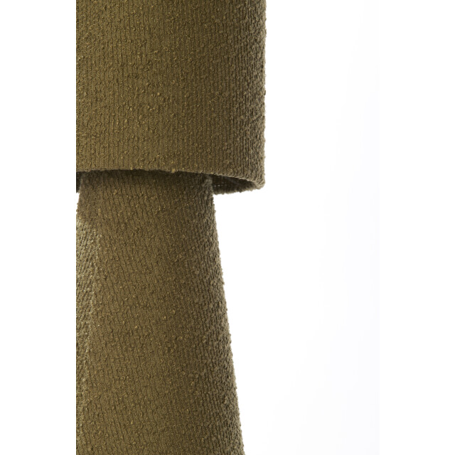 Light & Living tafellamp Ø20x57,5 cm micky bouclé olijf 2882940 large