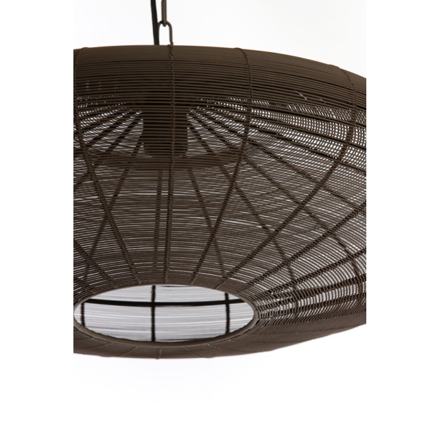 Light & Living hanglamp Ø60x23 cm bahoto mat donker 2883484 large