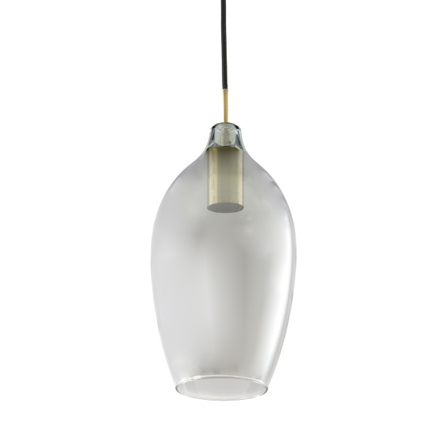 Light & Living hanglamp 3l 100x16,5x32 cm lukaro antiek brons+glas smoke 2883065 large