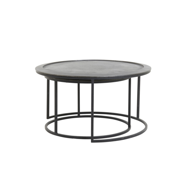 Light & Living salontafel talca set van 2 78x78x42cm - 2394260 large