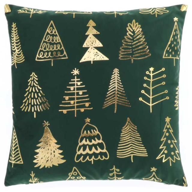 Unique Living kussen xmas tree 45x45cm dark green 2069890 large