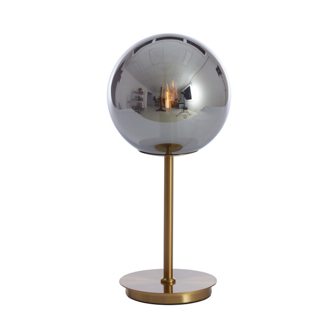 Light & Living tafellamp Ø20x43 cm medina glas smoke+goud 2883175 large
