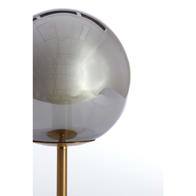 Light & Living tafellamp Ø20x43 cm medina glas smoke+goud 2883175 large