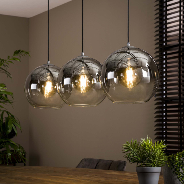 Hoyz Hoyz hanglamp bubble shaded 3 lampen industrieel 2061235 large