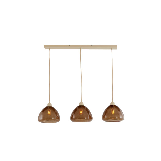 Light & Living hanglamp 3l 94x26x19 cm bisho glas +zand 2883624 large