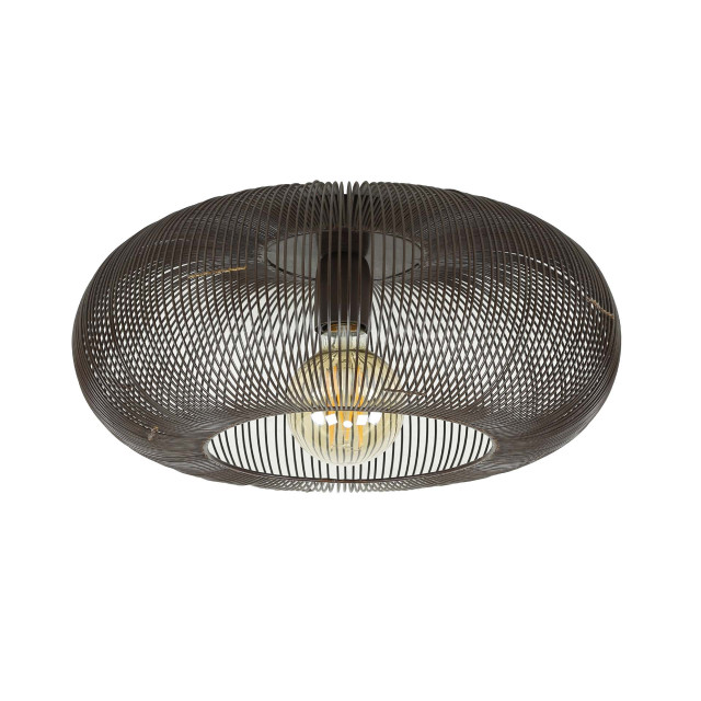 Hoyz Hoyz plafondlamp copper twist zwart nikkel industrieel 43x43x20 2877453 large