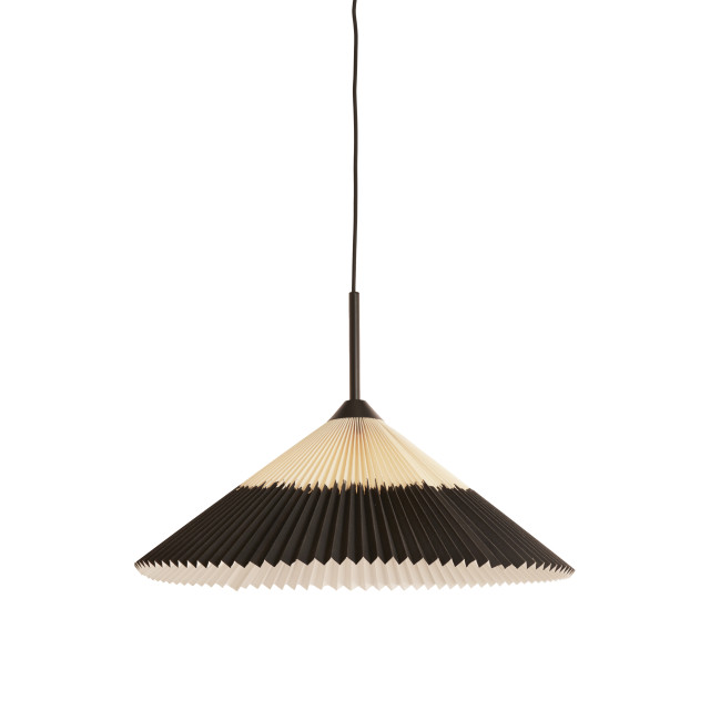 Light & Living hanglamp Ø60x23 cm pleated +naturel 2883322 large