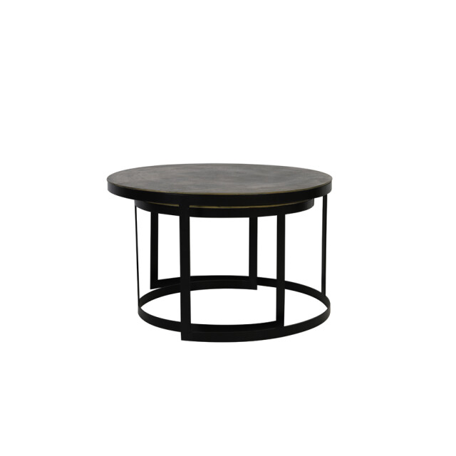 Light & Living salontafel trelo set van 2 76x76x46cm - 2394291 large