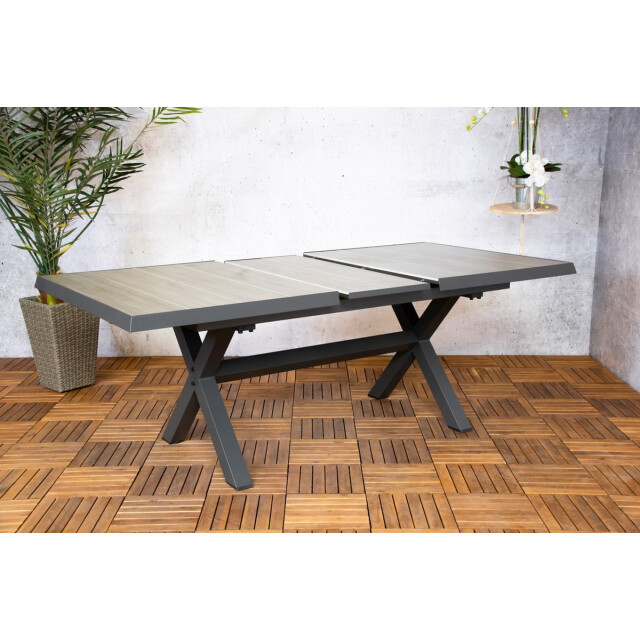 SenS-Line monaco keramiek uitschuifbare tuintafel 167-207cm antraciet 2848596 large