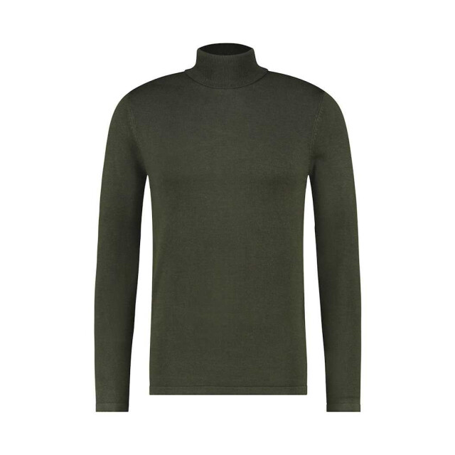 Purewhite Trui turtleneck pw groen 10807 large