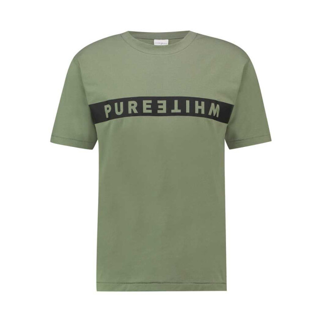 Purewhite Polo t-shirt pw 1 groen 20010108 large