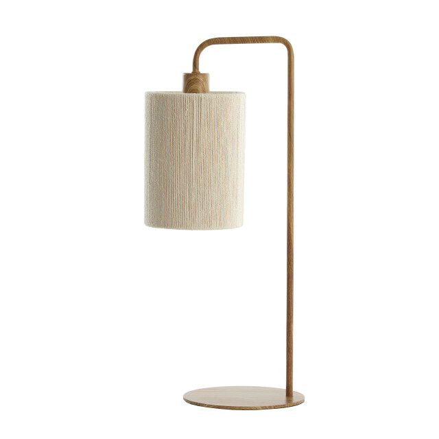 Light & Living tafellamp 26x20x59,5 cm donio hout print naturel+touw crème 2883718 large