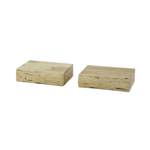 Hoyz Hoyz nachtkastje 1l tree xs massief acacia naturel set van 2 2877478 large