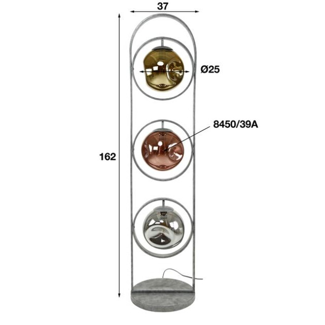 Hoyz Hoyz vloerlamp stellar 3 lampen oud 2156018 large