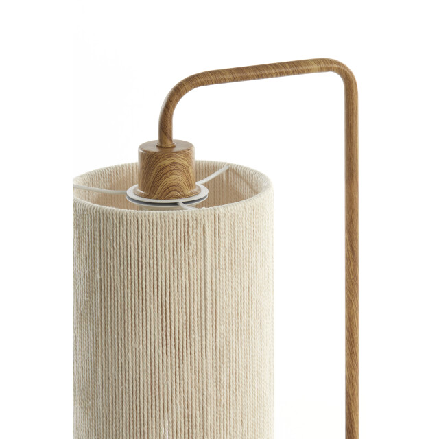 Light & Living tafellamp 26x20x59,5 cm donio hout print naturel+touw crème 2883718 large