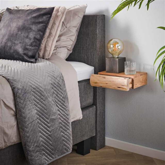 Hoyz Hoyz nachtkastje 1l tree xs massief acacia naturel set van 2 2877478 large