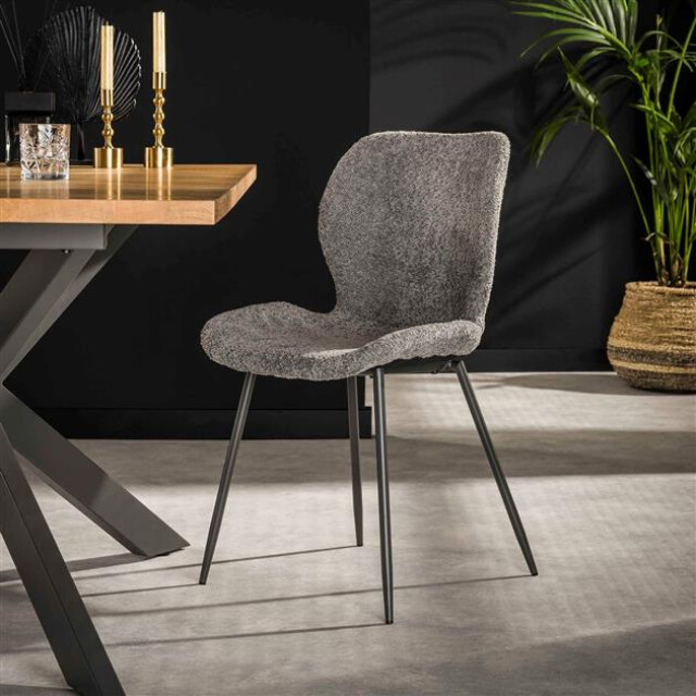 Hoyz stoel ronde buis 4 stuks boucle 2636973 large