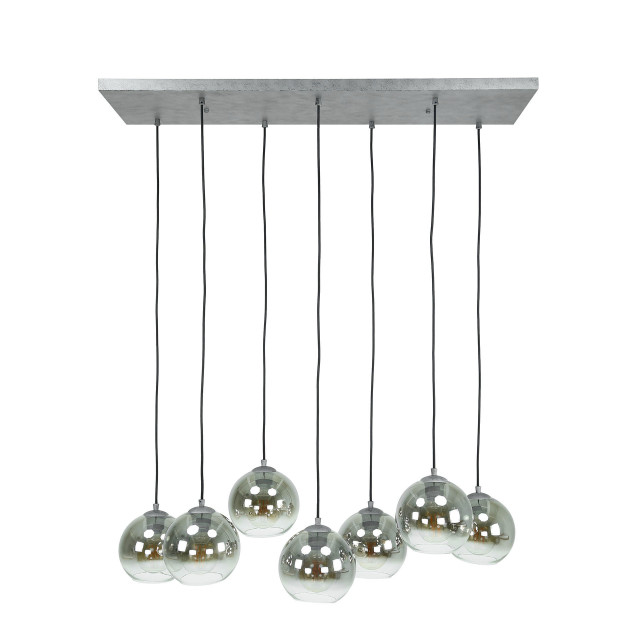Hoyz Hoyz hanglamp bubble shaded 7 lampen industrieel /zwart 2061236 large