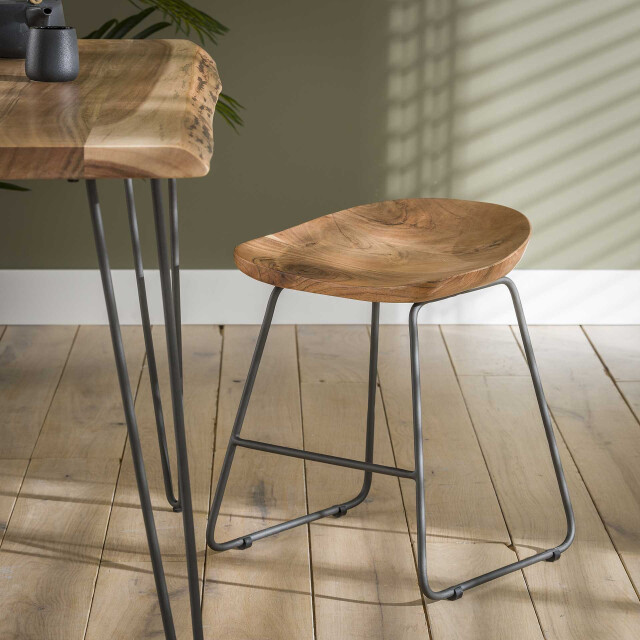 Hoyz Hoyz houten kruk - acaciahout 2 stuks 2060995 large